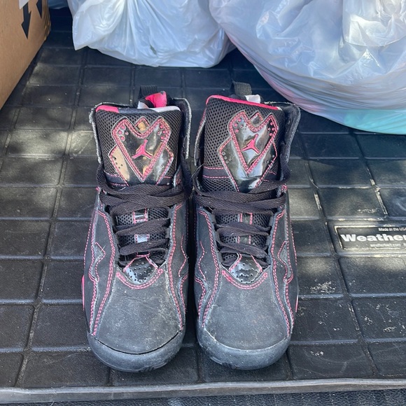 Nike Air Jordan True flight Coral Pink GS Valentines Day sneakers shoes size 5Y - Picture 3 of 5